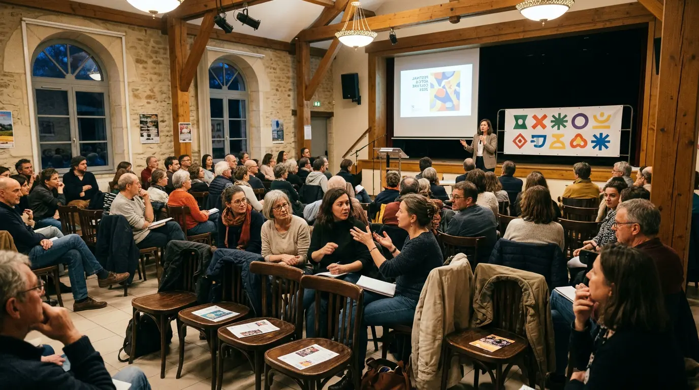 Réunion de concertation territoriale entre les responsables de Pink Noise et les élus locaux